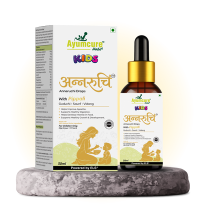 Kids Annaruchi Drops | Ayurvedic Appetite & Digestive Support for Children 1-12 Years