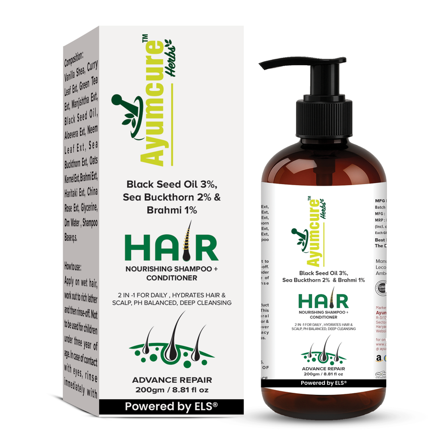 3% Black Seeds Oil + 2% Sea Buckthorn Shampoo + Conditioner | Hair Growth | Unisex