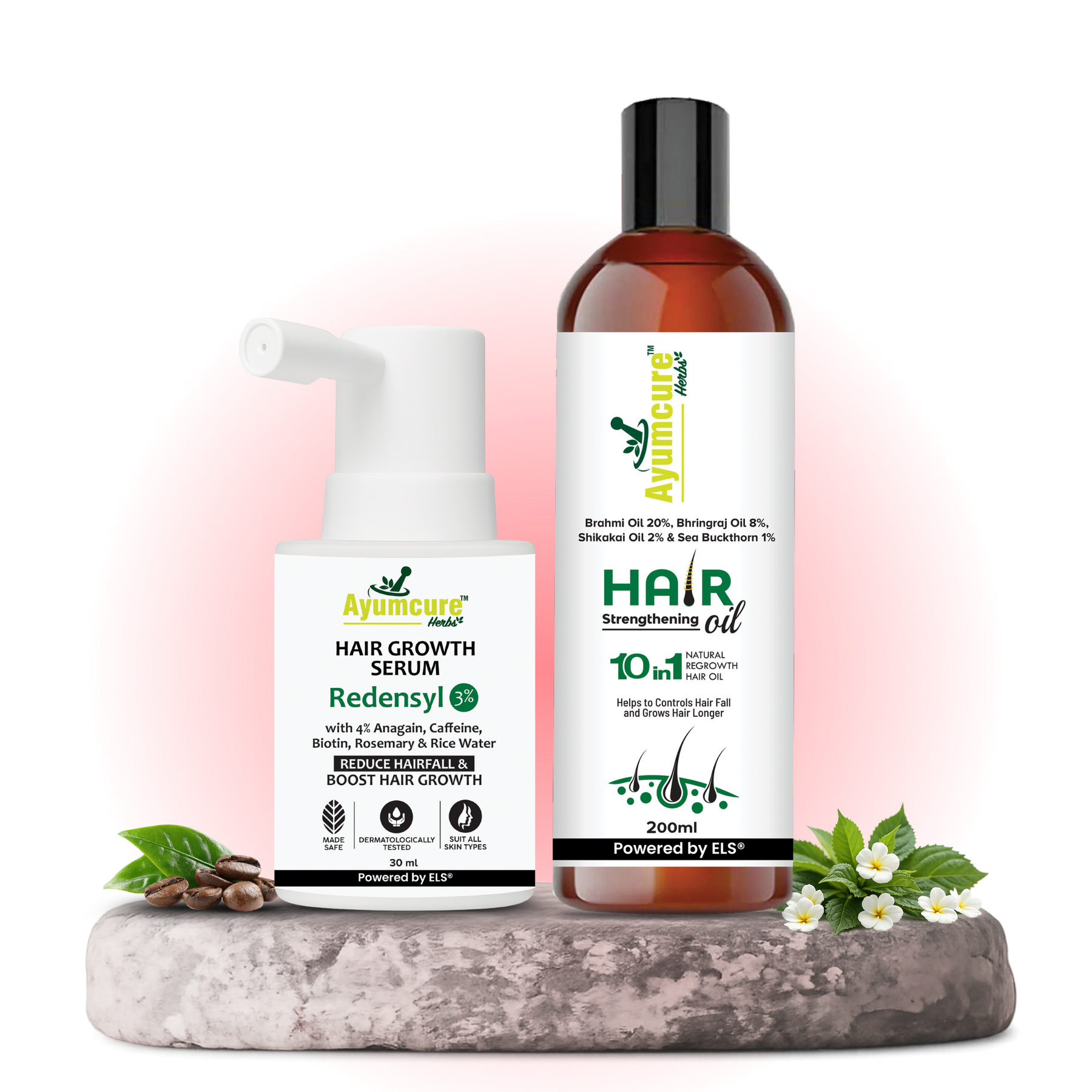 The Hair Fall Stop Duo — Hair Oil + Hair Growth Serum | Men & Women