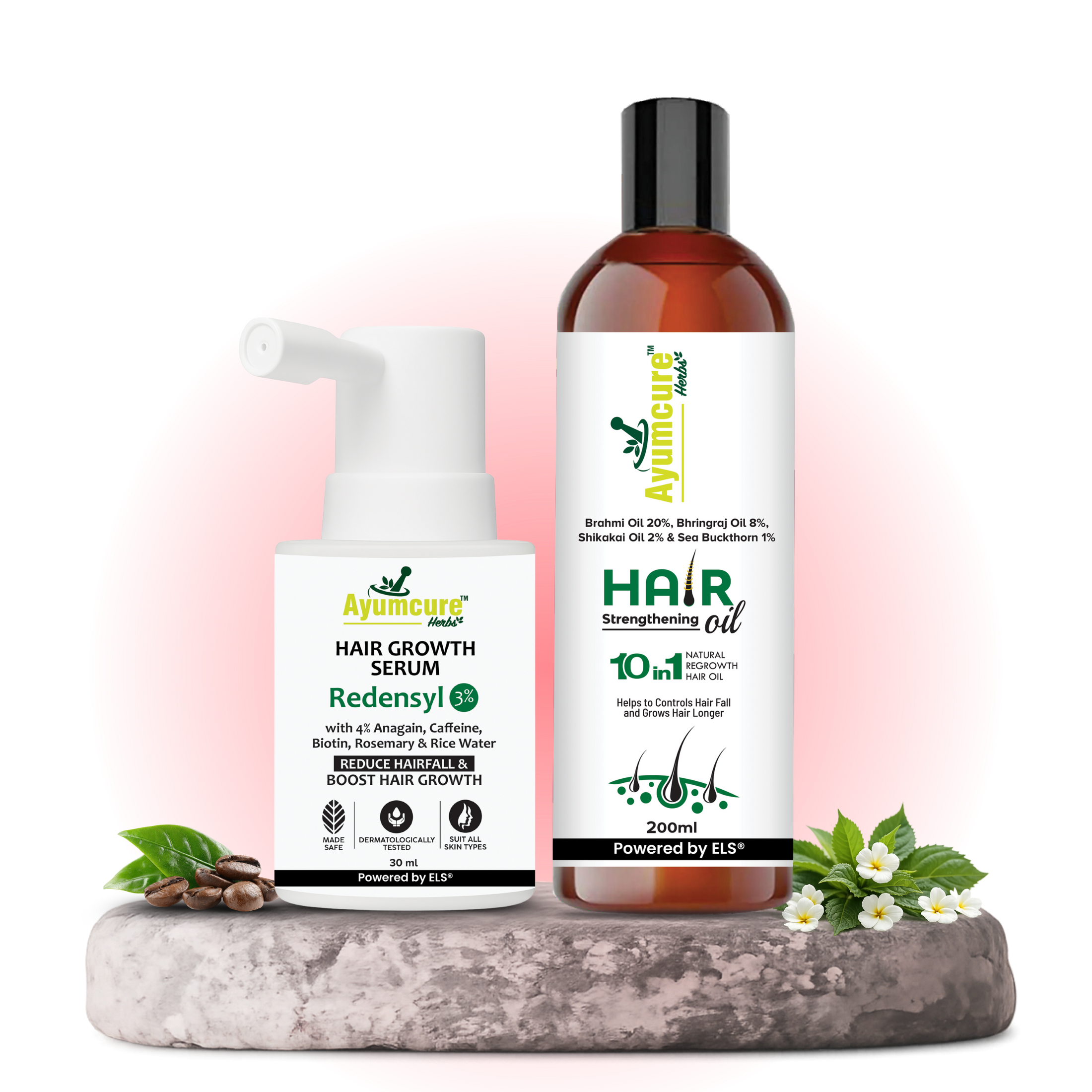 The Hair Fall Stop Duo — Hair Oil + Hair Growth Serum | Men & Women