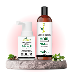 The Hair Fall Stop Duo — Hair Oil + Hair Growth Serum | Men & Women