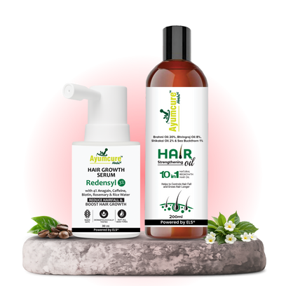 The Hair Fall Stop Duo — Hair Oil + Hair Growth Serum | Men & Women