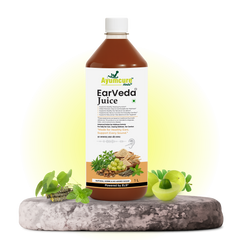 Ayumcure EarVeda Juice – Ayurvedic Ear Wellness Juice with | Supports Healthy Hearing, Ear Nerve Function & Circulation | Natural Herbs, No Added Sugar | 1L