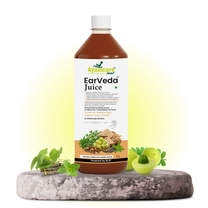 Ayumcure EarVeda Juice – Ayurvedic Ear Wellness Juice with | Supports Healthy Hearing, Ear Nerve Function & Circulation | Natural Herbs, No Added Sugar | 1L