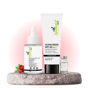 The Pigmentation Fix Duo — Niacinamide & Alpha Arbutin Face Serum + Niacinamide Sunscreen SPF 50 | Unisex