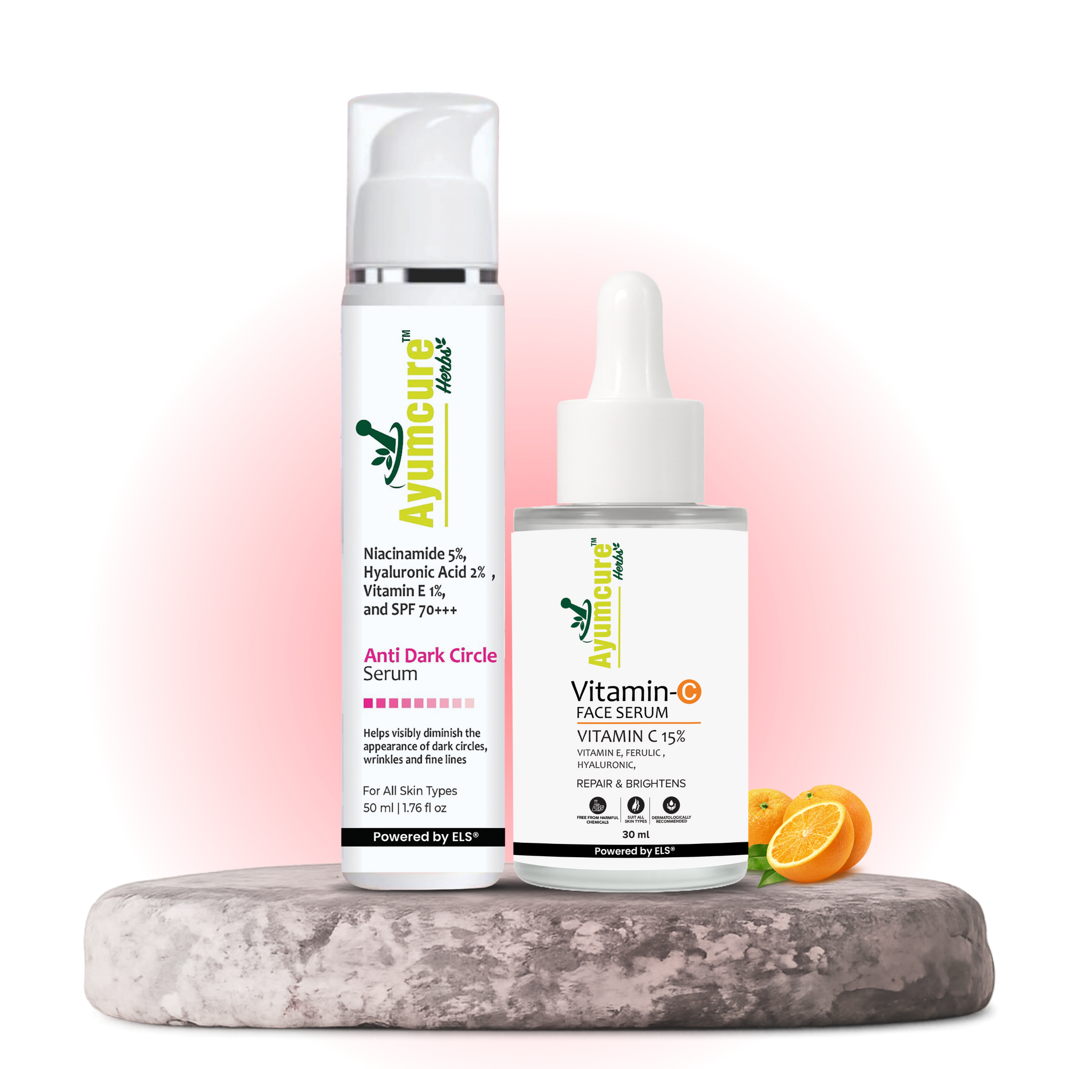 The Bright Face Duo — Anti-Dark Circle Serum + Vitamin C Face Serum | Men & Women