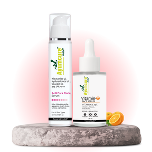 The Bright Face Duo — Anti-Dark Circle Serum + Vitamin C Face Serum | Men & Women