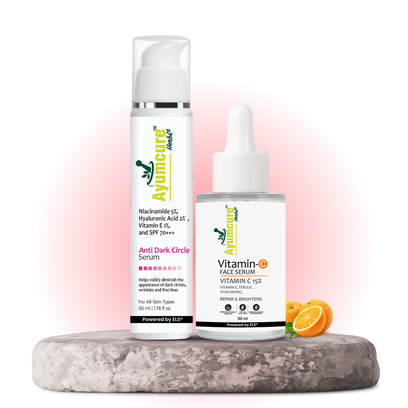 The Bright Face Duo — Anti-Dark Circle Serum + Vitamin C Face Serum | Men & Women