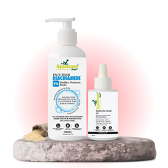 The Acne Clear Duo — 5% Niacinamide Face Wash + 2% Salicylic Acid Serum | Men & Women