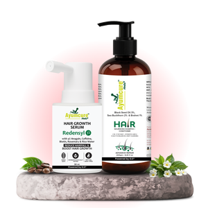 The Wash + Grow Duo — Black Seeds Oil Shampoo + Hair Growth Serum | Men & Women