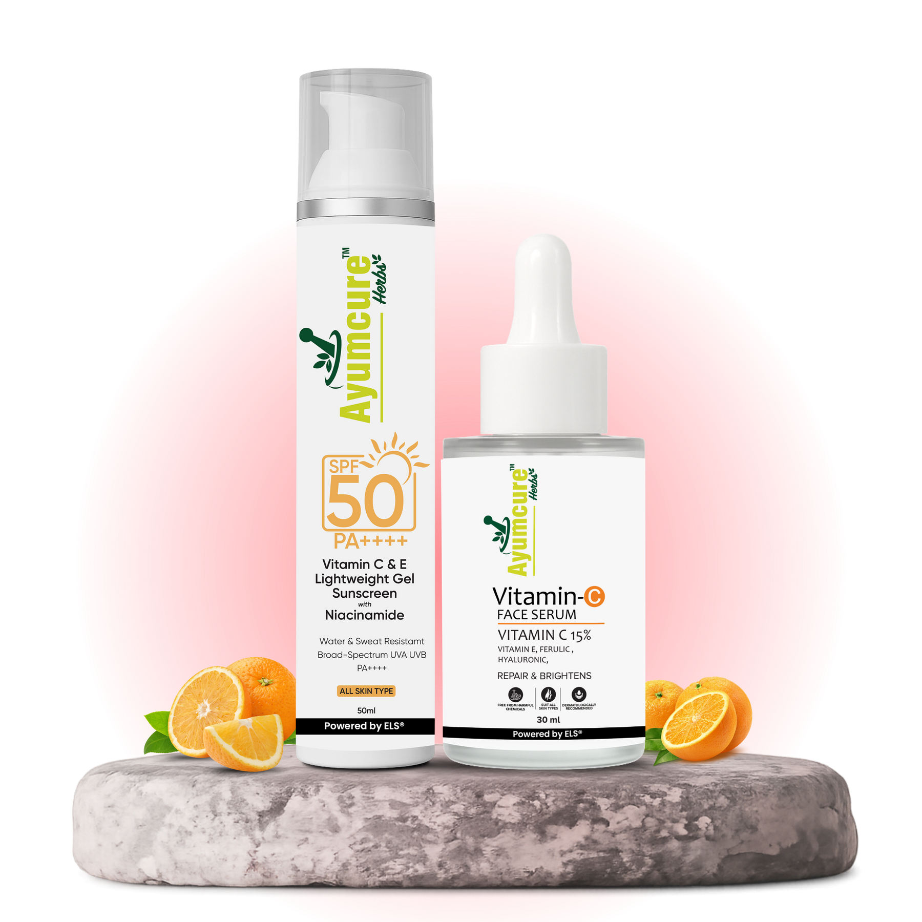 The Protect + Glow Duo — Vitamin C Serum + Vitamin C+E Sunscreen SPF 50 | Unisex