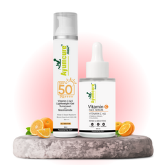 The Protect + Glow Duo — Vitamin C Serum + Vitamin C+E Sunscreen SPF 50 | Unisex