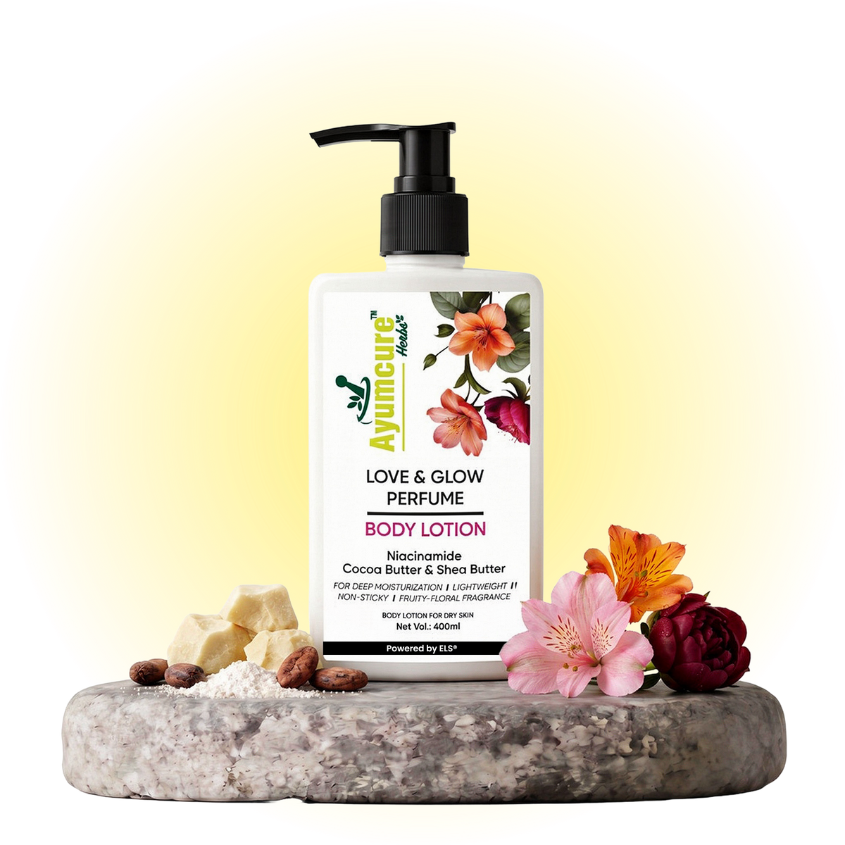 Love & Glow Perfume Body Lotion | Niacinamide & Cocoa Butter | Men & Women
