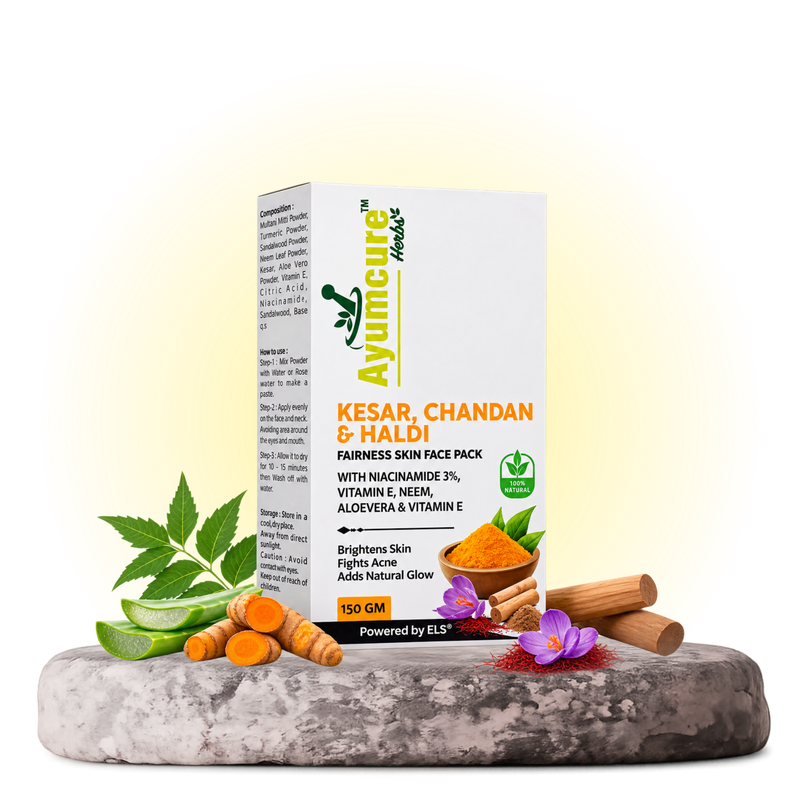 Radiance Face Pack | Kesar, Chandan & Haldi + 3% Niacinamide | Men & Women