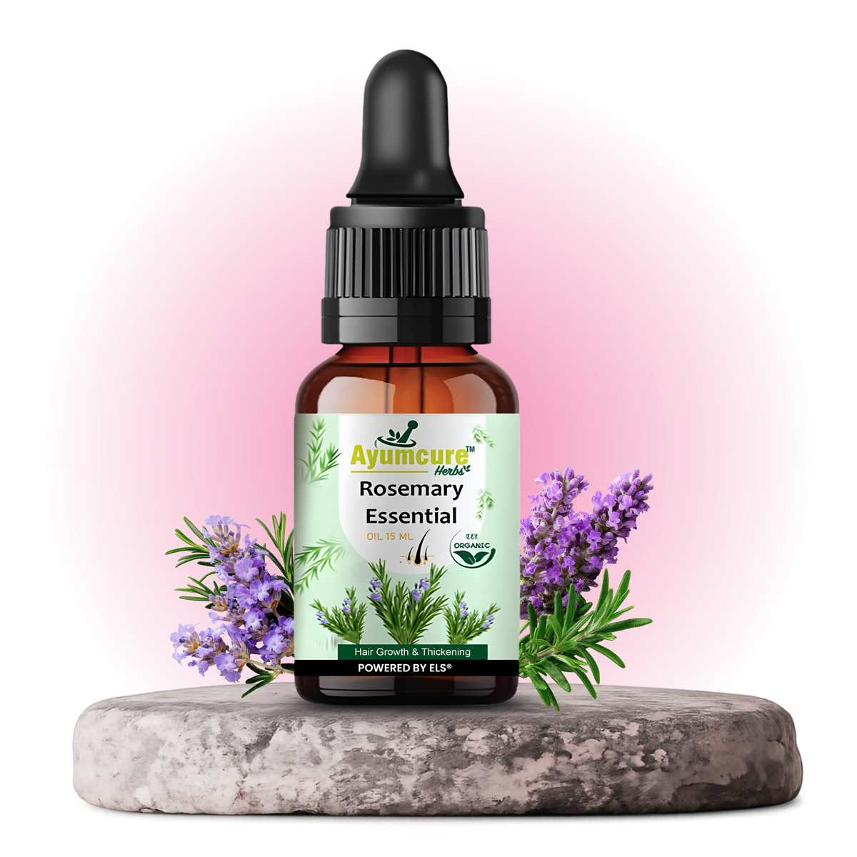 Rosemary Essential Oil | Hair Fall Control & Hair Growth | Pure & Non-Greasy | Unisex
