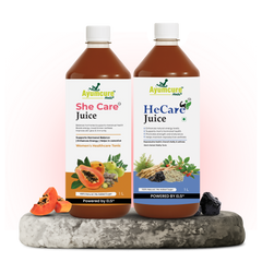 HeCare + SheCare Ayurvedic Couple Wellness Juice Combo | Men & Women