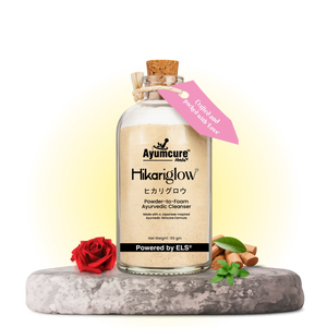 Ayumcure Hikariglow Powder-to-Foam Ayurvedic Cleanser, 60g