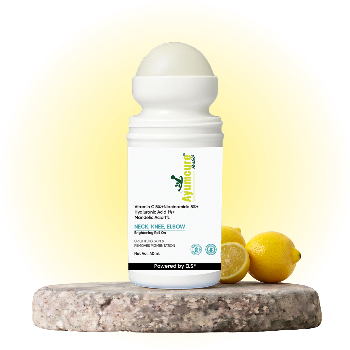 5% Niacinamide Roll-On | Fades Dark Spots on Neck, Knee & Elbow | All Skin Types