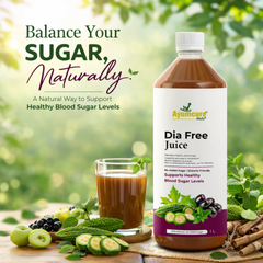 Dia Free Ayurvedic Juice Pack of 2 | Amla, Karela, Jamun & Tulsi | Men & Women