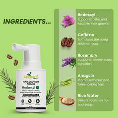 Hair Growth Serum | Biotin, Caffeine, Rice Water & Rosemary | Men & Women