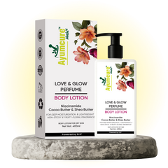 Love & Glow Perfume Body Lotion | Niacinamide & Cocoa Butter | Men & Women