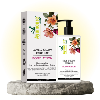 Love & Glow Perfume Body Lotion | Niacinamide & Cocoa Butter | Men & Women - Alternate View