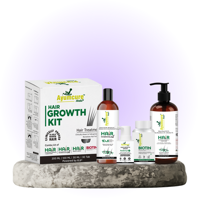 Hair Growth Kit: Shampoo + Conditioner + Oil + Biotin Serum | Men & Women - Alternate View