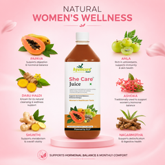 She Care Ayurvedic Juice | PCOS, PCOD & Period Pain Relief | Ayush Certified | Only For Women