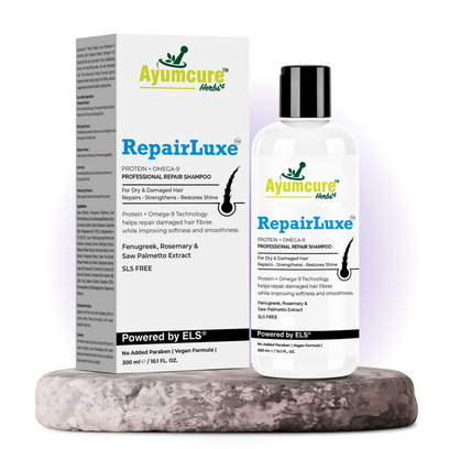RepairLuxe Professional Repair Shampoo |With Fenugreek, Rosemary & Saw Palmetto | SLS Free - Alternate View