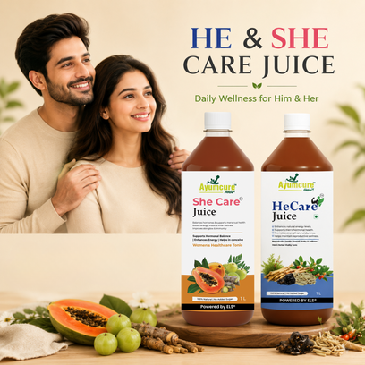 HeCare + SheCare Ayurvedic Couple Wellness Juice Combo | Men & Women - Alternate View