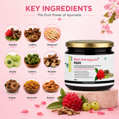 Nari Aarogyam Malt | White Discharge (Leukorrhea) & PCOS Support | Only For Women