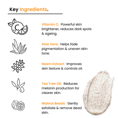 Glassy Glow Kit: Rose Water + Orange Scrub + Glutathione Cream | Men & Women - Alternate View
