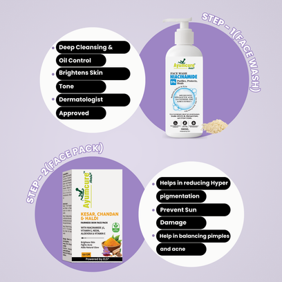 Pre-Bridal Glow Kit: Facewash + Toner + Vit C Serum + Retinol + Sunscreen | 7-in-1 - Alternate View