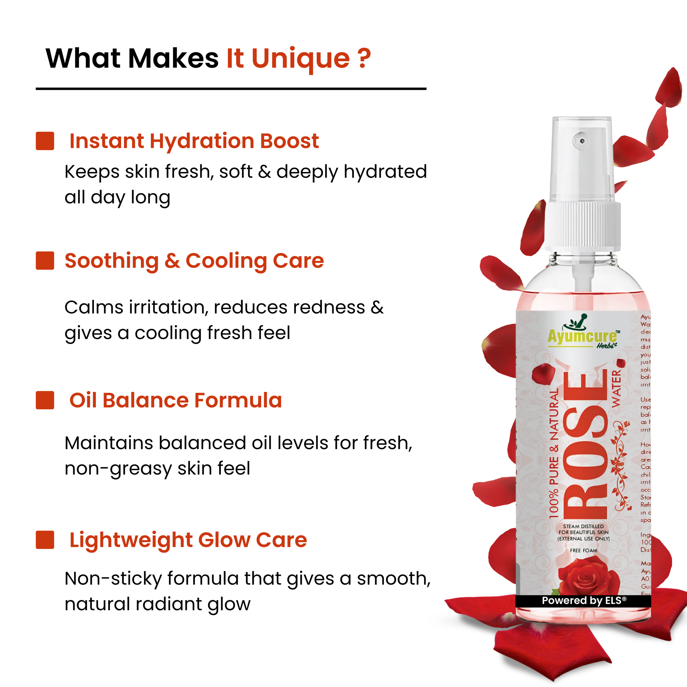 Instant Glow Combo: Multani Mitti + Rose Water + Vitamin C Serum | Men & Women