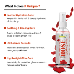 Instant Glow Combo: Multani Mitti + Rose Water + Vitamin C Serum | Men & Women