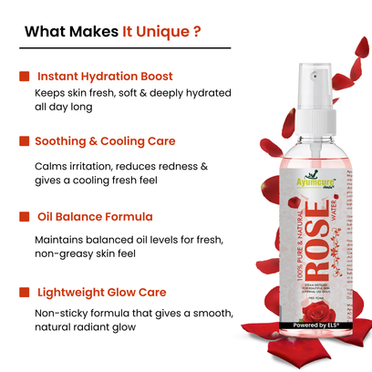 Instant Glow Combo: Multani Mitti + Rose Water + Vitamin C Serum | Men & Women - Alternate View