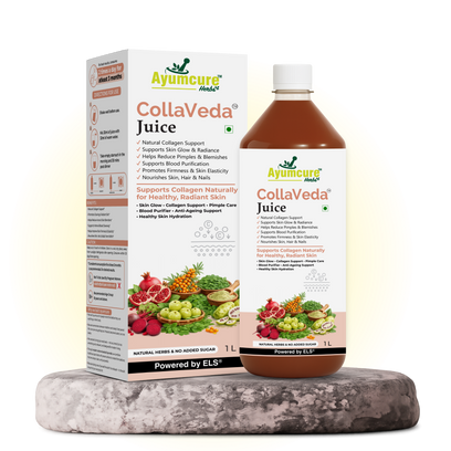 CollaVeda Juice | Korean Glass Skin Formula | 100% Herbal | Natural Collagen Support | Skin Glow & Radiance | For Men & Women | 1 Litre - Alternate View