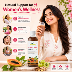 She Care Ayurvedic Juice | PCOS, PCOD & Period Pain Relief | Ayush Certified | Only For Women