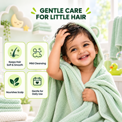 Ayumcure Herbs Kids Tear-Free Shampoo | Sulphate, Paraben & Silicone Free | Ayurvedic with Aloe Vera, Neem, Shikakai & Amla | Gentle Daily Baby Hair Cleanser | 100ml