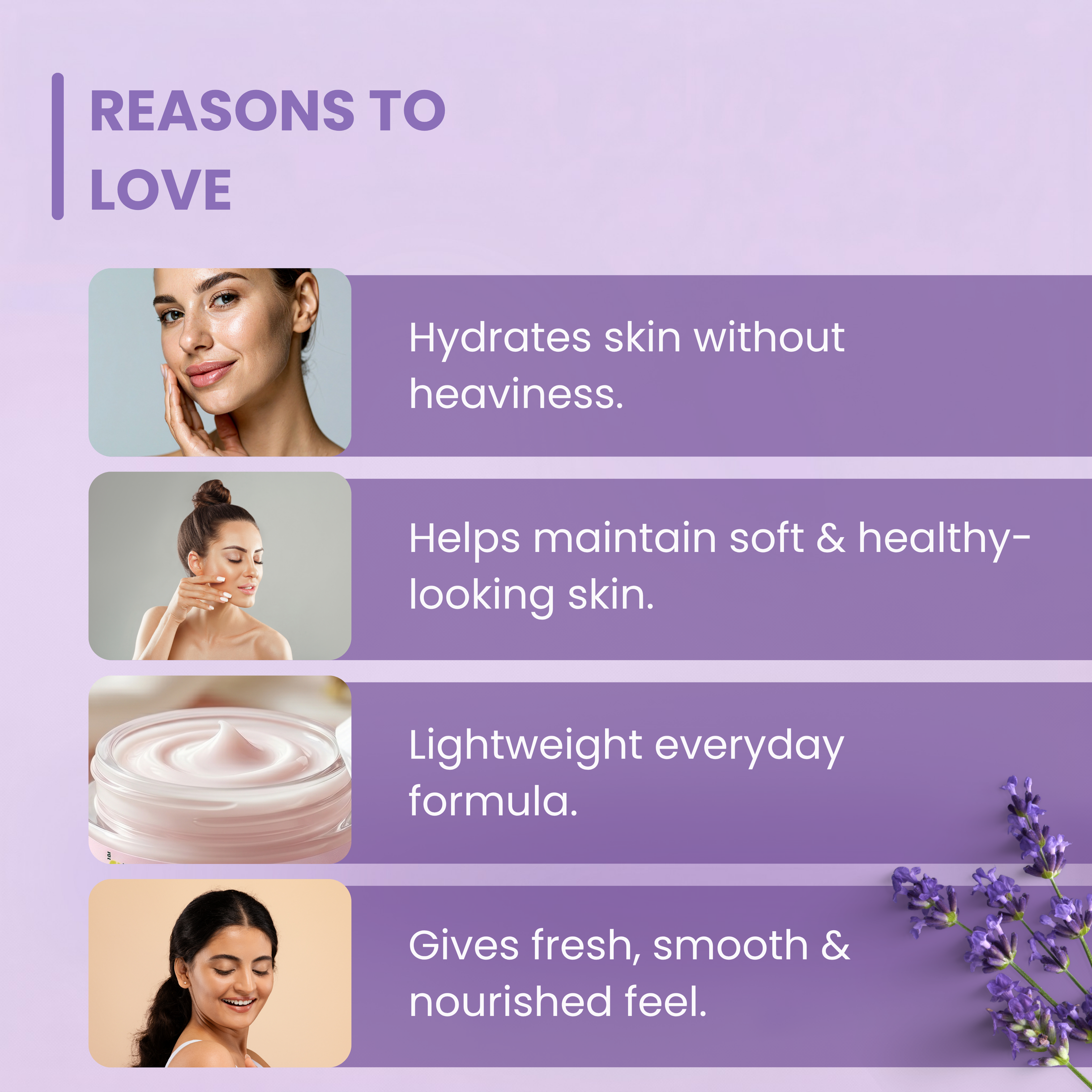 Clear Glow Korean Skin Hydrating Moisturiser Cream | Glass Glow Skin Formula with Hyaluronic Acid & Niacinamide | Infused with Mullein Flower & Manna Ash Tree Extract | Deep Hydration Lightweight Daily Face Cream for Women & Men | 30 gm
