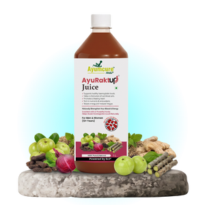 AyuRaktUp Juice | Ayurvedic Blood Health & Iron Support Tonic with 17+ Herbs | Supports Healthy Hemoglobin Levels, RBC Formation & Energy | Helps Reduce Fatigue | 100% Natural | For Men & Women | 1L