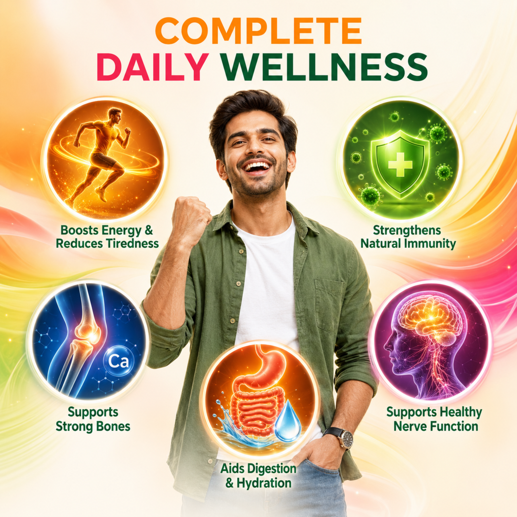 AYUVITAD-B12 Juice | Vitamin D3 & Vitamin B12 Support Formula | With Amla, Aloe Vera, Beetroot, Carrot, Mushroom, Flaxseed, Orange & Pomegranate | Supports Energy, Immunity, Bone Strength, Calcium Absorption & Nerve Health | No Added Sugar | 1 Litre