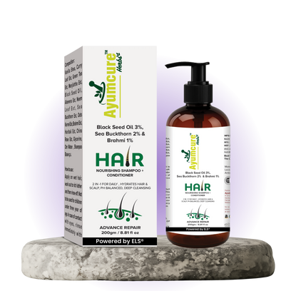 3% Black Seeds Oil + 2% Sea Buckthorn Shampoo + Conditioner | Hair Growth | Unisex - Alternate View