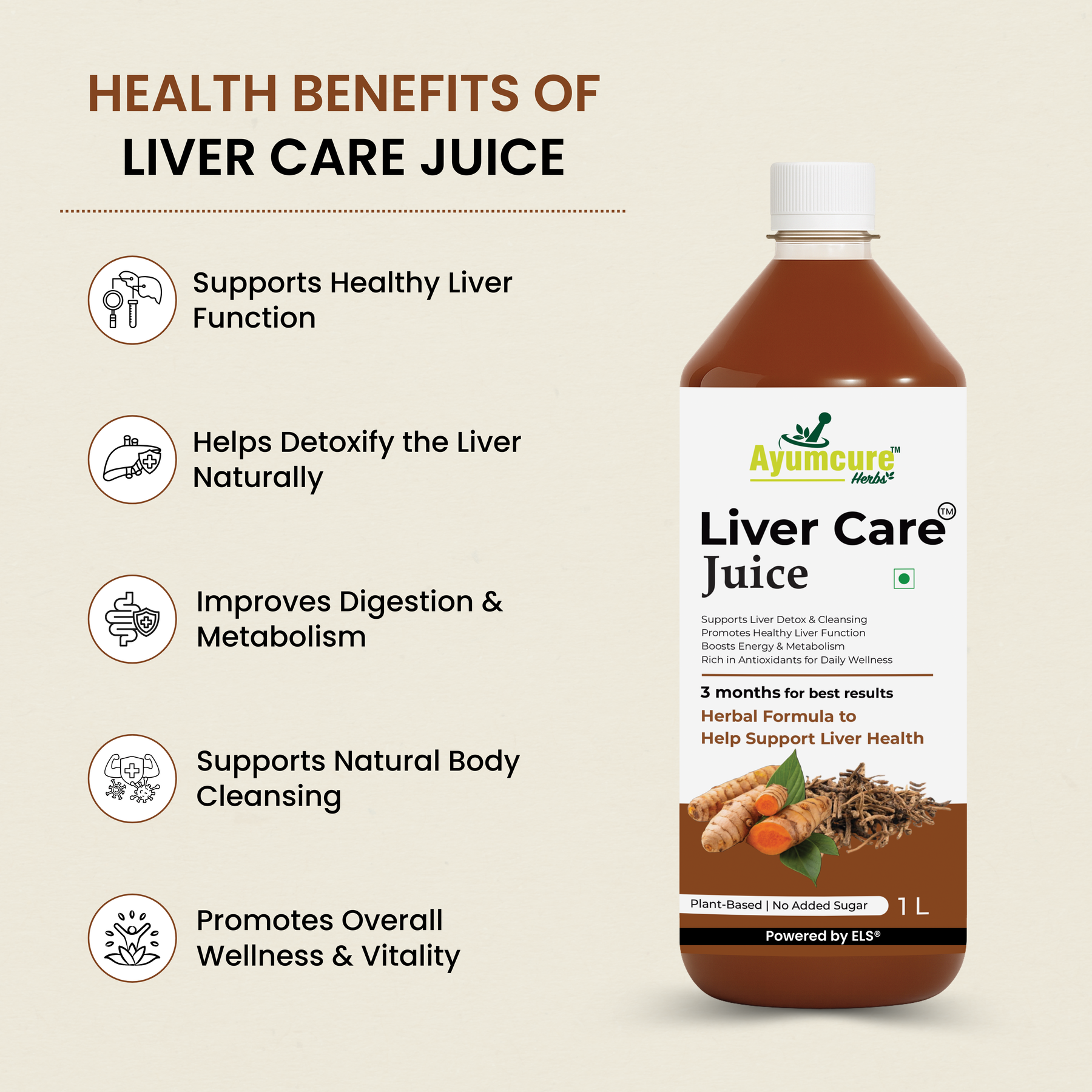 Liver Care Juice | Aloe Vera, Turmeric, Bhui Amla & Kalmegh | Men & Women