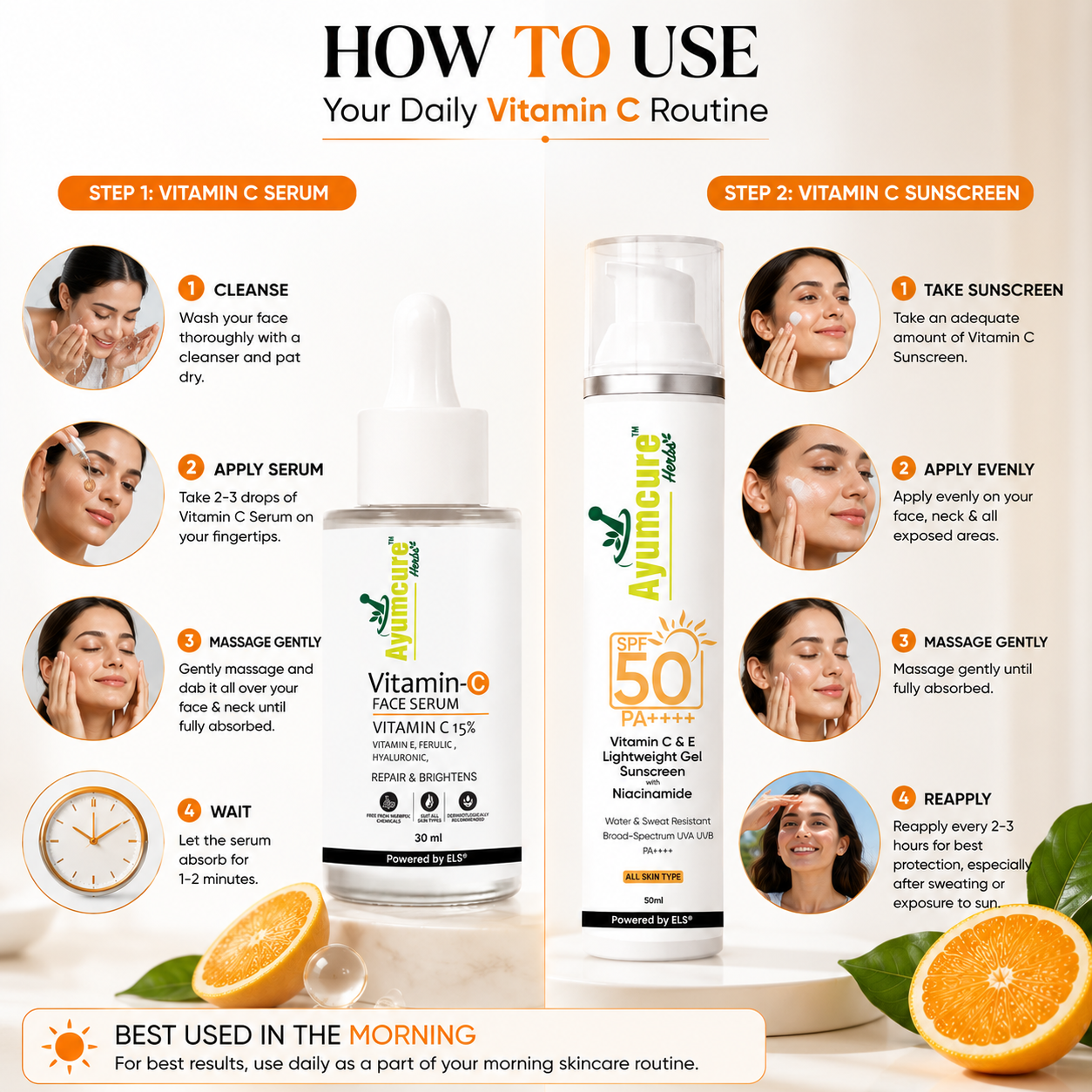The Protect + Glow Duo — Vitamin C Serum + Vitamin C+E Sunscreen SPF 50 | Unisex