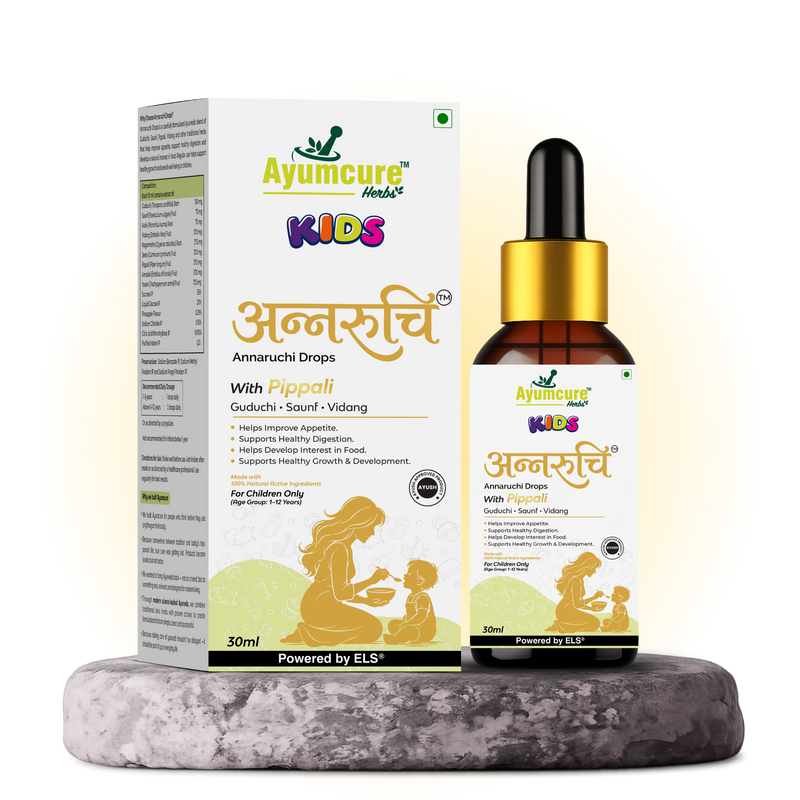 Kids Annaruchi Drops | Ayurvedic Appetite & Digestive Support for Children 1-12 Years - Alternate View