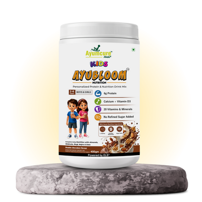 Kids AYUBLOOM Nutrition Drink Powder |  Complete Daily Nutrition for Boys & Girls 2-6 Years - Alternate View
