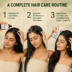 The Hair Fall Stop Duo — Hair Oil + Hair Growth Serum | Men & Women