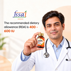 Ayumcure Ayuvita-D Vitamin D3 600 IU + K2 Liquid Shots | Sugar Free | Orange Flavour | 10ml × 8 Shots