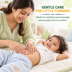Ayumcure Herbs Kids Nabhi Oil | Ayurvedic Tummy Massage Oil | Coconut, Almond, Ajwain & Fennel | Gentle Navel Massage Care for Kids | 30ml